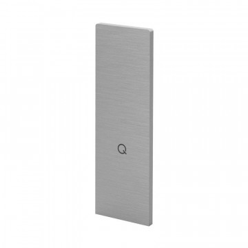 Eindkap voor trapopgang, Easy Glass Prime, topmontage, 216,5 x 75 mm, model 8413, aluminium (geanodiseerd)
