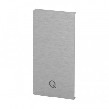 Eindkap Easy Glass Prime, zijmontage, 144 x 75 mm, model 8432, aluminium (onbewerkt)