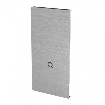 Eindkap Easy Glass Prime rechts zijmontage 157 x 78 mm model 8432 aluminium (onbewerkt)