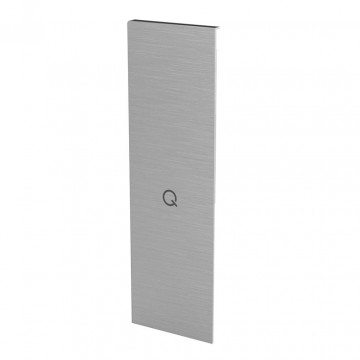 Eindkap voor trapmontage rechts Easy Glass Prime 255 x 78 mm model 8433 aluminium (geanodiseerd)