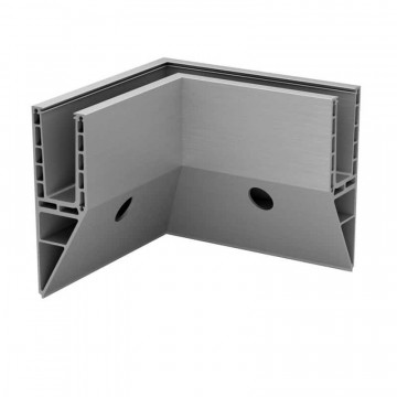 Hoekbevestiging Easy Glass Prime Y, zijmontage, model 8441, aluminium (geanodiseerd)