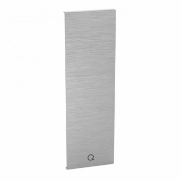 Eindkap Easy Glass Prime Y, zijmontage links, 235 x 75 mm, model 8442, aluminium (geanodiseerd)