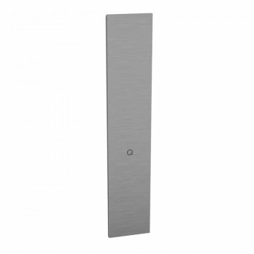 Eindkap voor trapopgang rechts, Easy Glass Prime Y, 372 x 75 mm, model 8443, aluminium (geanodiseerd)