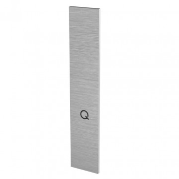 Eindkap voor trapmontage links Easy Glass Prime Y 396 x 78 mm model 8443 aluminium (geanodiseerd)