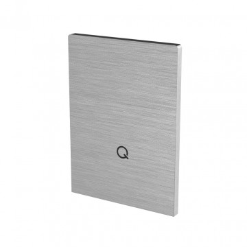 Eindkap Easy Glass Strong topmontage 137,5 x 99,5 mm model 8612 aluminium (geanodiseerd)
