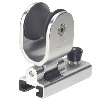 Sprenger genuaslede met katrol profiel 25 x 4 mm rol diameter 40 mm lengte 88 mm zilver geanodiseerd