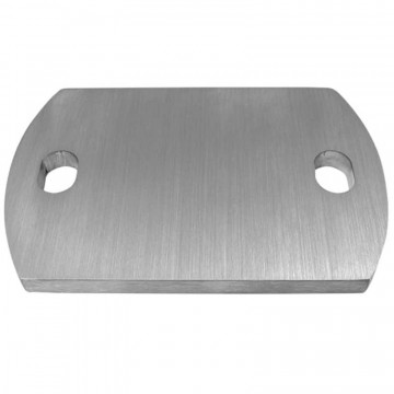 Ankerplaat 120 x 80 x 6 mm RVS-304 mat geslepen