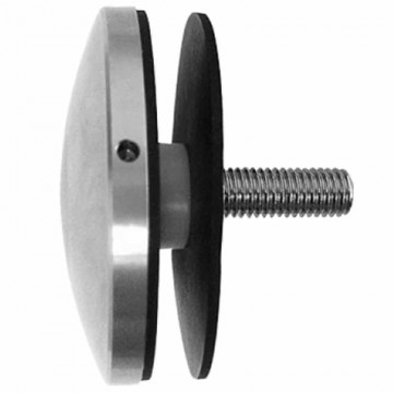 Glasadapter bol Ø 72 mm RVS-304 mat geslepen