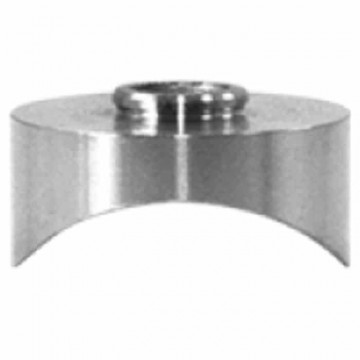 Buisadapter voor buis Ø 33,7 mm gat Ø 8,5 mm RVS-304 mat geslepen