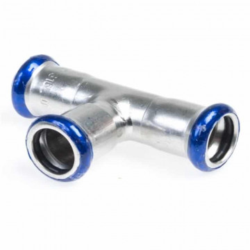 T-stuk, 88,9 mm, V-V-V RVS-316 (A4)