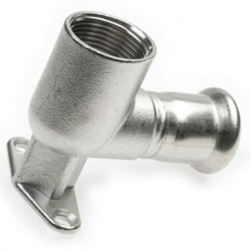 Muurplaat 90 graden, 18 mm, V-1/2 inch bi RVS-316 (A4)