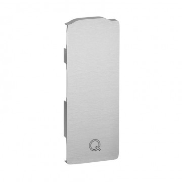 Eindkap Easy Glass Slim zijmontage links 126 x 49 mm model 8032 aluminium (geanodiseerd)