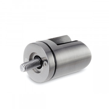 Scharnier adapter Lucilla voor buis Ø 38,1 - 42,4 mm zamak RVS look