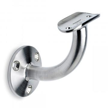 Leuninghouder Olivia voor buis Ø 38,1 mm zamak RVS look