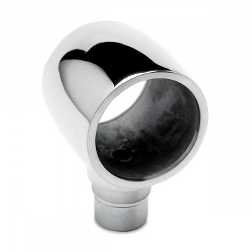 Opschuifsteun met 1 uitg. 90Â° Daniella voor buis Ã˜ 25,4 mm zamak chroom look