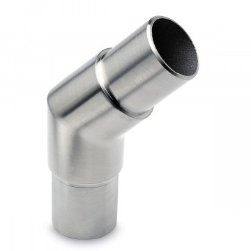 Hoekfitting 135° Annekoos voor buis Ø 25,4 mm zamak RVS look