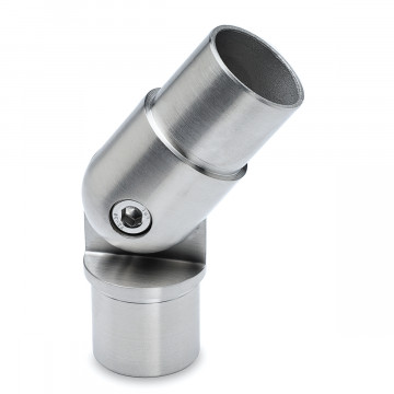 Verstelbare buisverbinder Agenieta voor buis Ø 38,1 mm zamak RVS look
