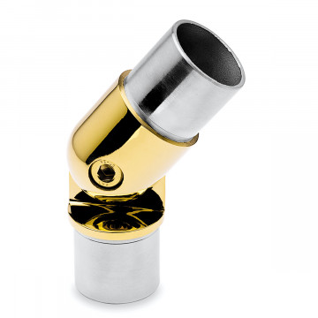 Verstelbare buisverbinder Agenieta voor buis Ã˜ 38,1 mm zamak messing