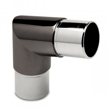 Hoekfitting 80Â° Ulku voor buis Ã˜ 38,1 mm zamak zwart