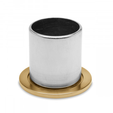 Buis bevestigingsflens Berb voor buis Ã˜ 25,4 mm zamak messing mat