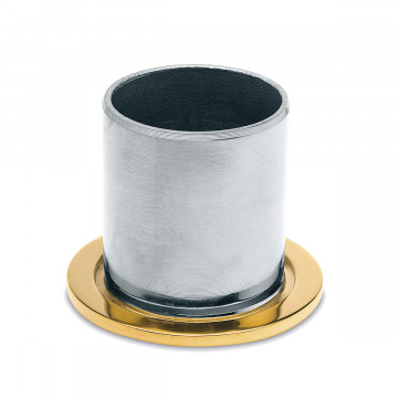 Buis bevestigingsflens Berb voor buis Ã˜ 25,4 mm zamak messing