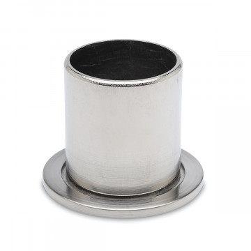 Buis bevestigingsflens Berb voor buis Ø 38,1 mm zamak RVS look