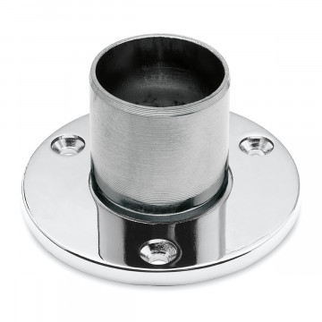 Muur en vloer flens Walda voor buis Ã˜ 25,4 mm zamak chroom look