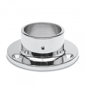 Muur en vloer flens Wally voor buis Ã˜ 25,4 mm zamak chroom look