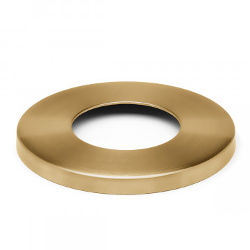 Afdekkap voor muur en vloer flens Alisa voor buis Ø 38,1 mm RVS-304 messing mat