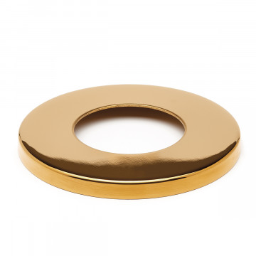 Afdekkap voor muur en vloer flens Alisa voor buis Ø 38,1 mm RVS-304 messing
