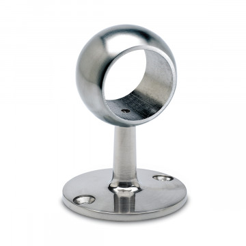 Opschuifsteun Amella voor buis Ø 25,4 mm zamak RVS look