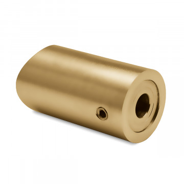 Vlakke adapter Sarleen voor buis Ã˜ 38,1 mm zamak messing mat