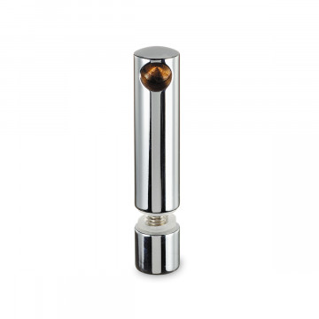 Eindsteun voor montage op glas Trine voor staf 6 mm zamak chroom look