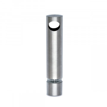 Middensteun voor montage op glas Jelske voor staf 10 mm zamak RVS look