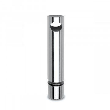 Middensteun voor montage op glas Jelske voor staf 10 mm zamak chroom look