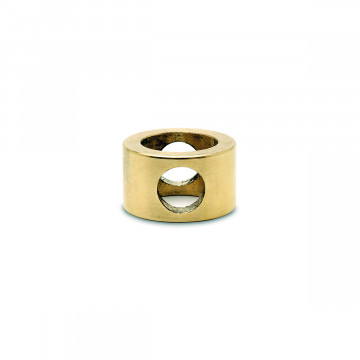 Adapter voor middensteun Bootje voor staf 6 mm zamak messing