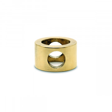 Adapter voor middensteun Bootje voor staf 10 mm zamak messing