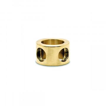 Adapter voor hoeksteun 90Â° Akkie voor staf 6 mm zamak messing