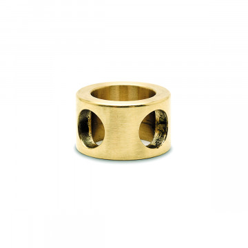 Adapter voor hoeksteun 90Â° Akkie voor staf 10 mm zamak messing