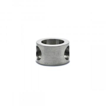 Adapter voor hoeksteun 45° Clara voor staf 6 mm RVS-304 mat geslepen