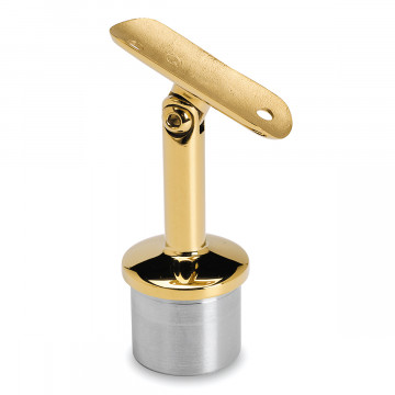Verstelbare buissteun 20Â° - 90Â° Katarina voor buis Ã˜ 38,1 mm zamak messing