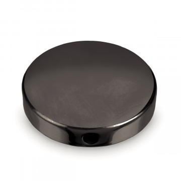 Sier afsluitkap Xenia voor buis Ã˜ 25,4 mm zamak zwart