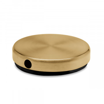 Sier afsluitkap Xenia voor buis Ø 19 mm zamak messing mat