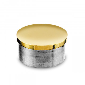 Vlakke eindkap Eike voor buis Ã˜ 38,1 mm zamak messing
