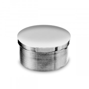 Vlakke eindkap Eike voor buis Ã˜ 38,1 mm zamak chroom look