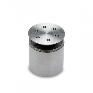 Paneeldrager met verzonken kap Dewine voor glasdikte 8-12 mm RVS-304 mat geslepen
