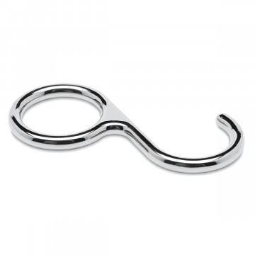 Schroefhaak Cyanne voor buis Ã˜ 19 mm zamak chroom look