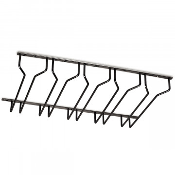 Glazenhouder Shardy 350 mm zamak zwart