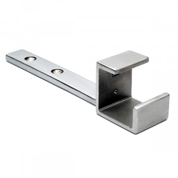 Leuninghouder Liadan voor koker 35 x 35 mm zamak RVS look