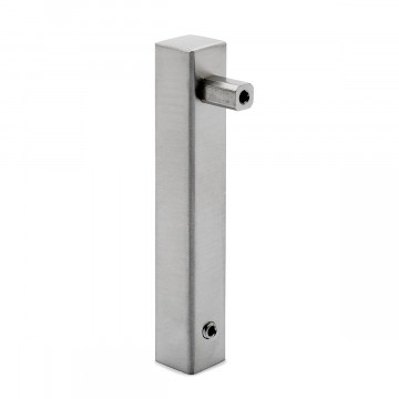 Mini-Rail steun Adwine eindsteun voor koker 8 x 8 mm zamak RVS look